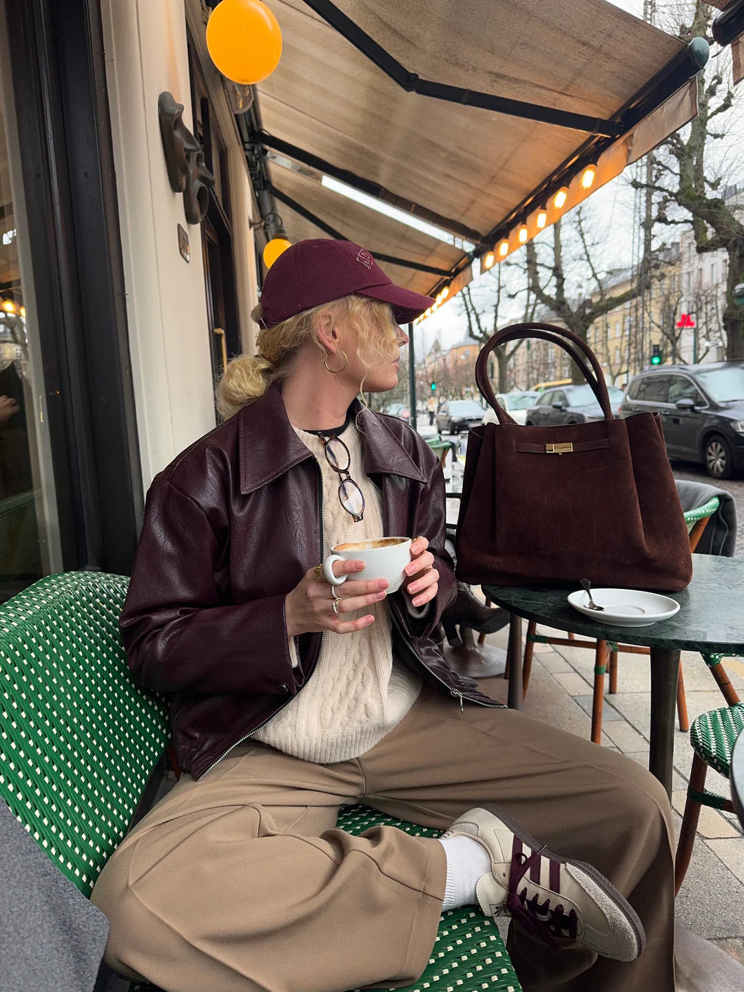 EMMY JACEKT - BURGUNDY